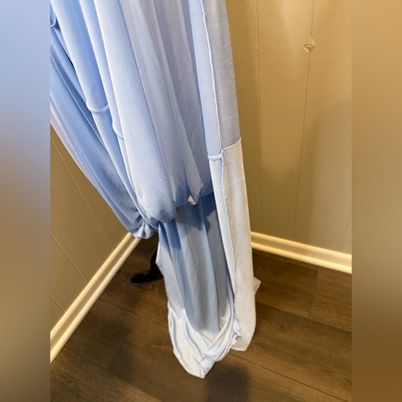 David’s Bridal Sleeveless Maxi Dress Back Slit & Clasp Underlining. Size 6. - Picture 5 of 8